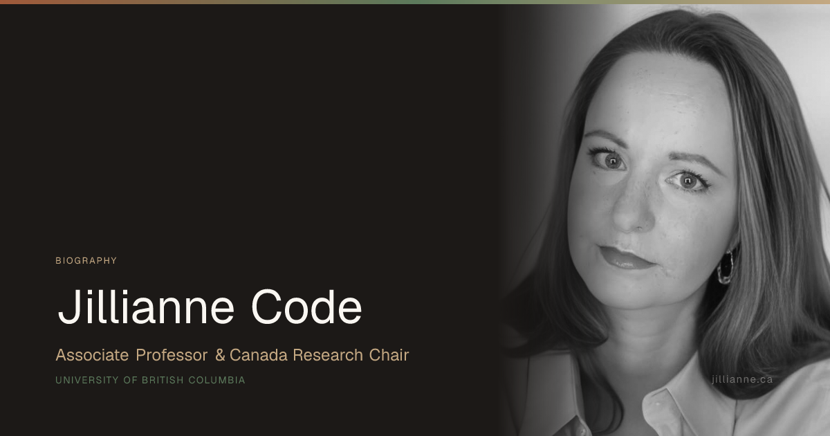 Bio | Jillianne Code